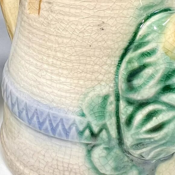 Vintage Ceramic Windmill Tea Set Made in Japan Hand Painted Teapot Sugar Creamer - Picture 9 of 14